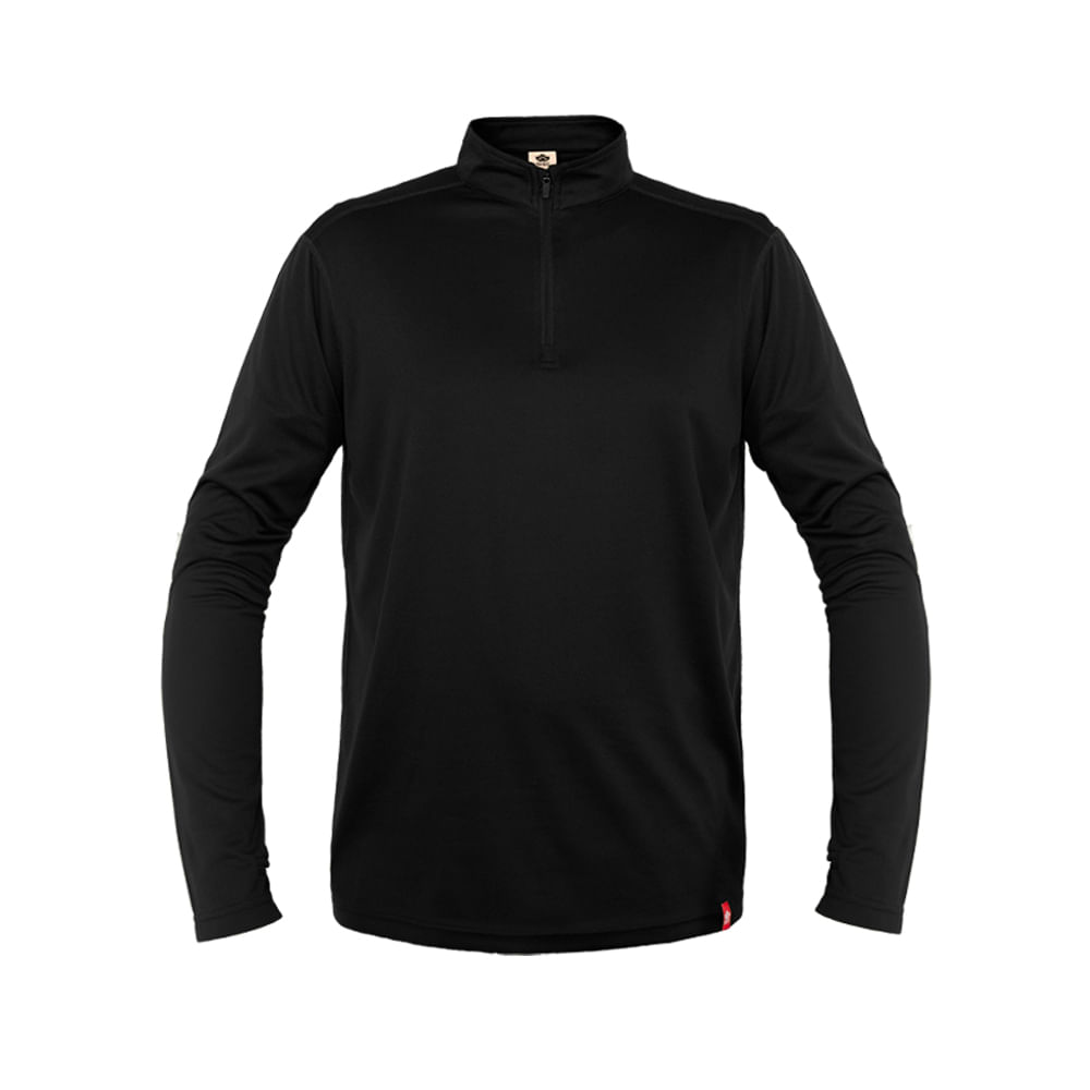 Polera Quebec Half-Zip Hombre Negro