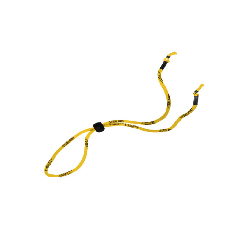 Cordon ajustable amarillo con logo Steelpro 60 cm
